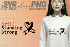4x Cancer Awareness Brave Day Standing Quotes SVG Cut Files Product Image 4