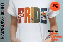 Woodgrain Pride Word Art LGBTQ Rainbow Product Image 2