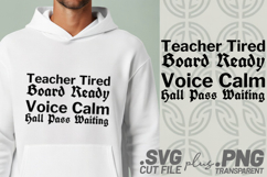 4x Teacher Quotes Read Aloud Teacher Tired SVG Cut Files Product Image 4
