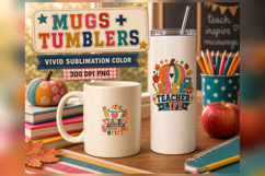 Fall Teacher Club 60 Sublimation PNG Designs Product Image 5