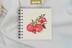 Vintage Fruits Farm Fresh Watercolor Clipart Collection Product Image 6