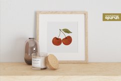Vintage Fruits Farm Fresh Watercolor Clipart Collection Product Image 4