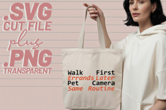 4x Funny Pet Quotes Treat Budget Walk First SVG Cut Files Product Image 4