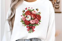 Whimsical Flowers Clipart,Flowers Sublimation Product Image 2