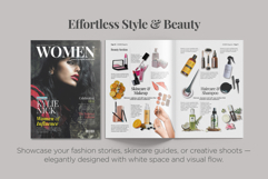 WOMEN Magazine Template | Modern Editorial Canva Layout Product Image 4