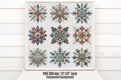 Christmas snowflakes clipart| Snowflake pattern shirt design Product Image 1
