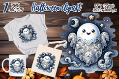 Cute Halloween ghost clipart png | Funny girl shirt designs Product Image 2