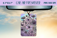 Iridescent magic pattern Air Freshener Car sublimating Product Image 1
