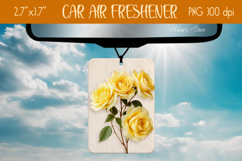 3d Floral Air Freshener Car| Car air freshin sublimating png Product Image 1