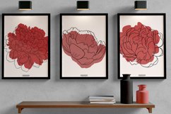 Set of Three Floral Digital Print Frame not included Product Image 2