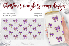 Marry Christmas glass can wrap 16oz BUNDLE|Cute xmas designs Product Image 8