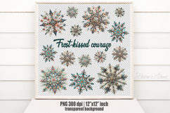 Christmas snowflakes clipart| Snowflake pattern shirt design Product Image 2
