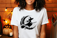 Cute Halloween witch clipart | Abstract shirt designs png Product Image 1