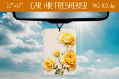 3d Floral Air Freshener Car| Car air freshin sublimating png Product Image 1