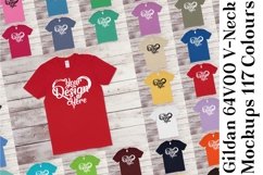Gildan 64V00 V Neck T-Shirt Mockup Bundle 117 Colours 1114 Product Image 1