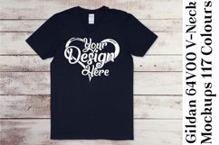 Gildan 64V00 V Neck T-Shirt Mockup Bundle 117 Colours 1114 Product Image 8