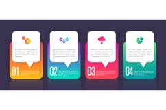 Infographic template chart elements. 4 steps business proces Product Image 1