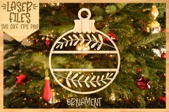 Wreath Name Ornament for Laser Crafts Product Image 2