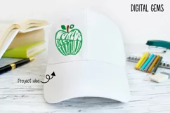 Apple, Worlds best teacher. SVG / PNG / DXF / PNG Product Image 2