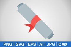 Vector Paper Roll Icon Product Image 1