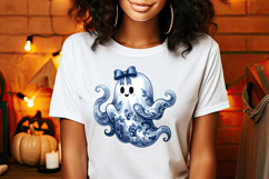Cute Halloween ghost clipart png|Coquette bows shirt designs Product Image 2