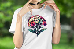 Phloxes Wild flower clipart | Vintage Summer flower graphics Product Image 2
