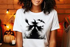 Cute Halloween witch clipart | Abstract shirt designs png Product Image 3