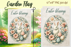 Easter Garden Flag Sublimation BUNDLE |Cute Religious Easter Product Image 15