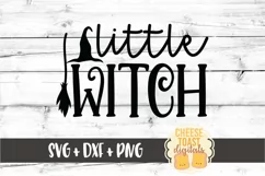 Little Witch - Funny Halloween SVG PNG DXF Cut Files Product Image 2