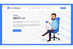 Web Page Vector. Business Background. Web Design And Product Image 1