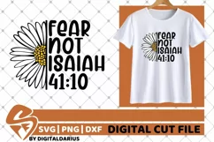Fear Not svg, Daisy svg, Believe svg, Flower, Isaiah, Bible Product Image 2