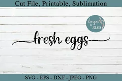 Fresh Eggs SVG, png, eps, DXF, sublimation Product Image 2