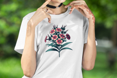 Phloxes wildflower clipart | Vintage Summer flower graphics Product Image 2