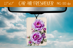 3d Floral Air Freshener Car| Car air freshin sublimating png Product Image 1