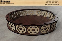 Wooden Stamps / Laser Cut Boxes / Round Decorative Tray SVG Product Image 8