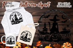 Cute Halloween witch clipart | Abstract shirt designs png Product Image 2