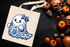 Cute Halloween ghost clipart png|Coquette bows shirt designs Product Image 3