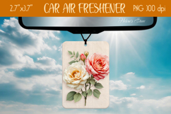 3d Floral Air Freshener Car| Car air freshin sublimating png Product Image 1