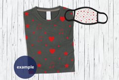 Dark Gray T-shirt & Face Mask Mockup, Folded T-shirt Mock up Product Image 2