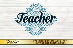 Teacher SVG PNG EPS DXF Files for Cutting and Printing Product Image 6