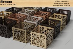 Wooden Stamps / Laser Cut Boxes / Round Decorative Tray SVG Product Image 3