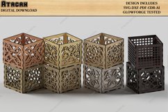 Wooden Stamps / Laser Cut Boxes / Round Decorative Tray SVG Product Image 6