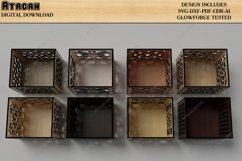 Wooden Stamps / Laser Cut Boxes / Round Decorative Tray SVG Product Image 11