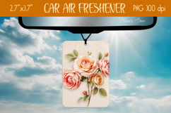 3d Floral Air Freshener Car| Car air freshin sublimating png Product Image 1