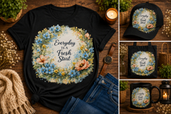 Everyday Is a Fresh Start Floral PNG Design Product Image 2