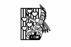 Papercut Bird Nest, Baby Bird and Mother, Heart Card Cover Product Image 2