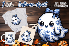 Cute Halloween ghost clipart png|Coquette bows shirt designs Product Image 2