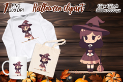 Cute Halloween witch clipart | Abstract shirt designs png Product Image 2