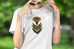 Marigold wildflower clipart | Vintage Summer flower graphics Product Image 2