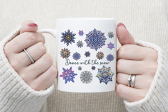 Christmas snowflakes clipart| Snowflake pattern shirt design Product Image 4